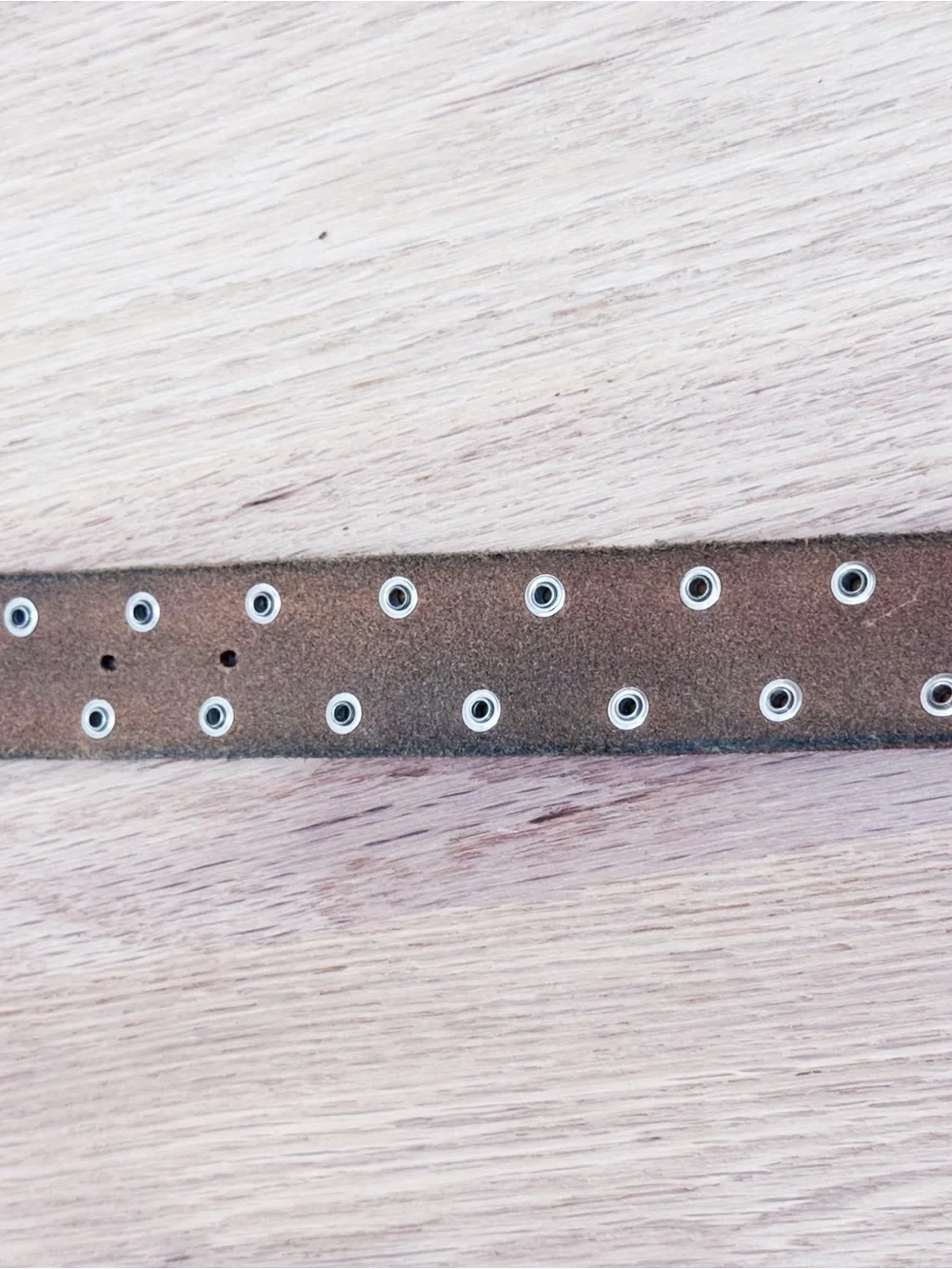 Vtg Ed Hardy Rocker Roses Crystal Studded Leather Belt XL